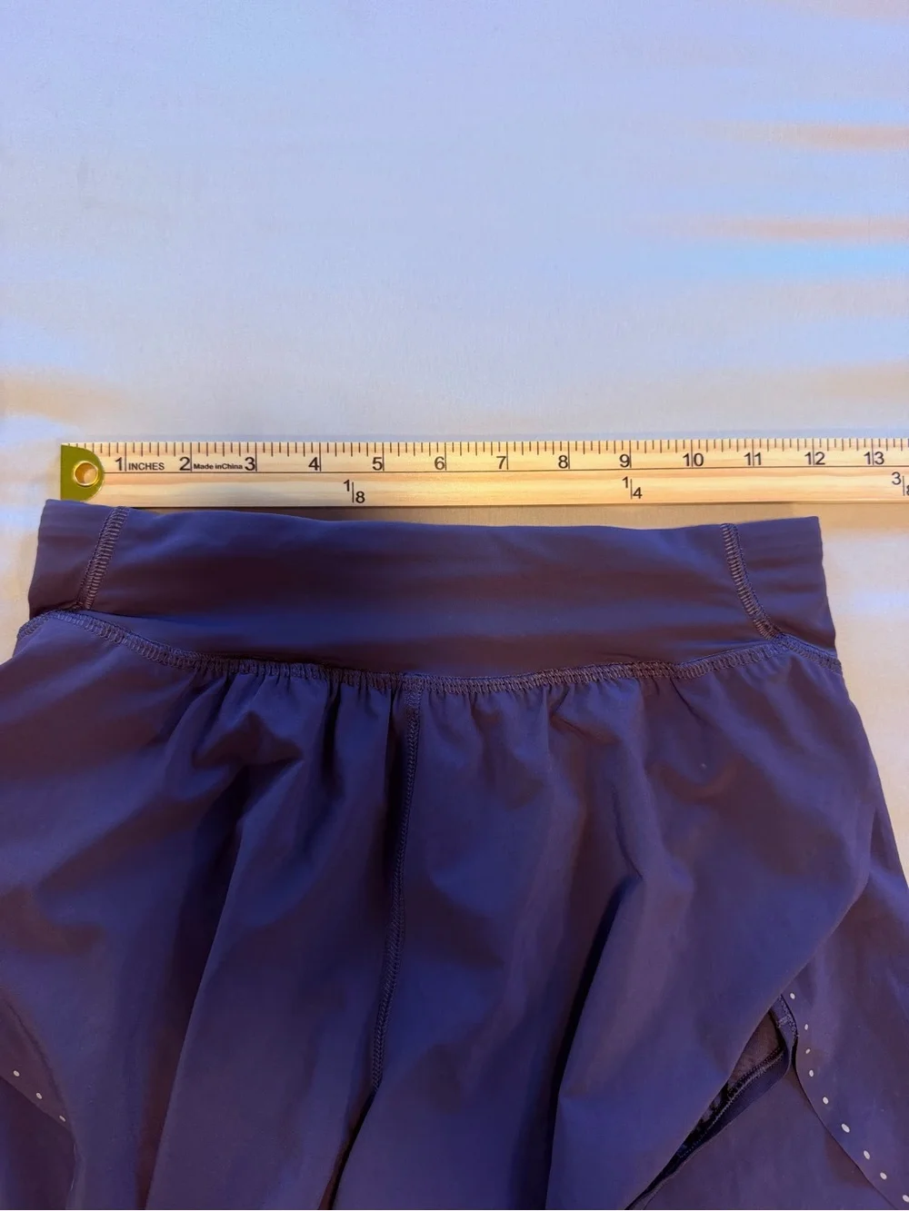 lululemon athletica Women's Navy Purple Athletic Skort with Stud Accents
